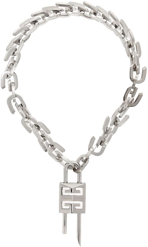 givenchy ring necklace price|givenchy medium lock necklace.